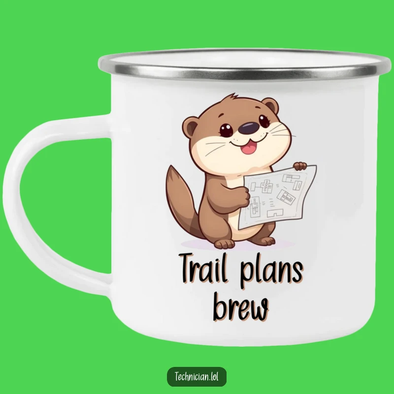 Funny Otter Camping Mug: Giggle Blueprint Planner, Outdoor Ideas Gift
