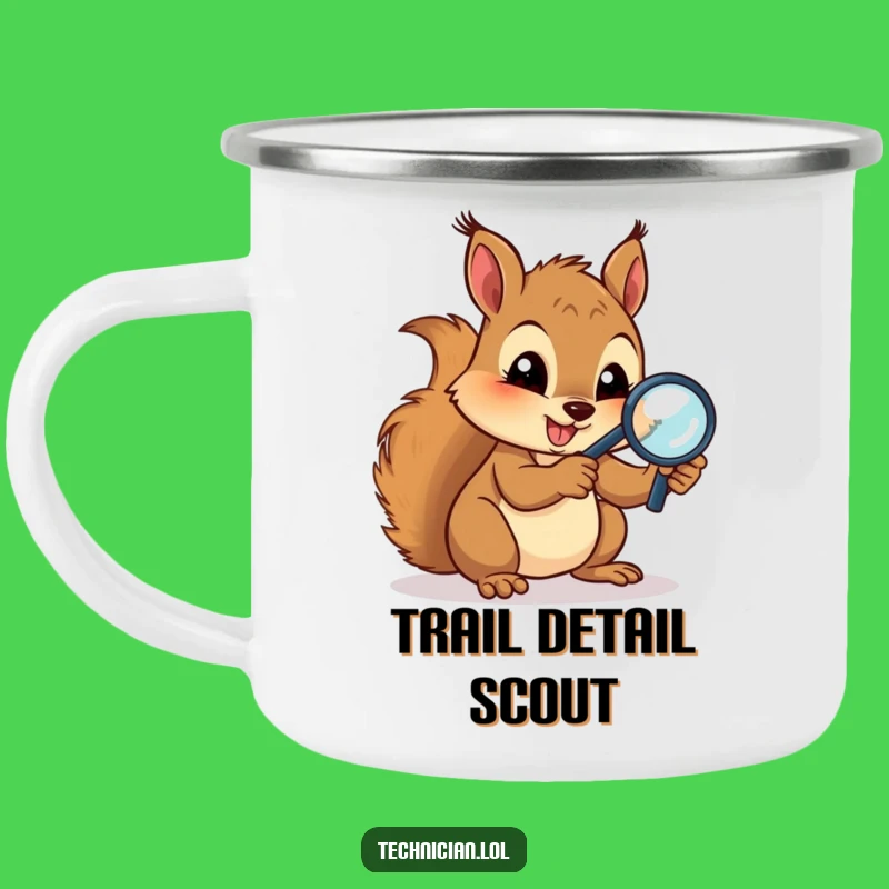 Funny Squirrel Circuits Camping Mug: Explore With Humor, Durable Funny Gift