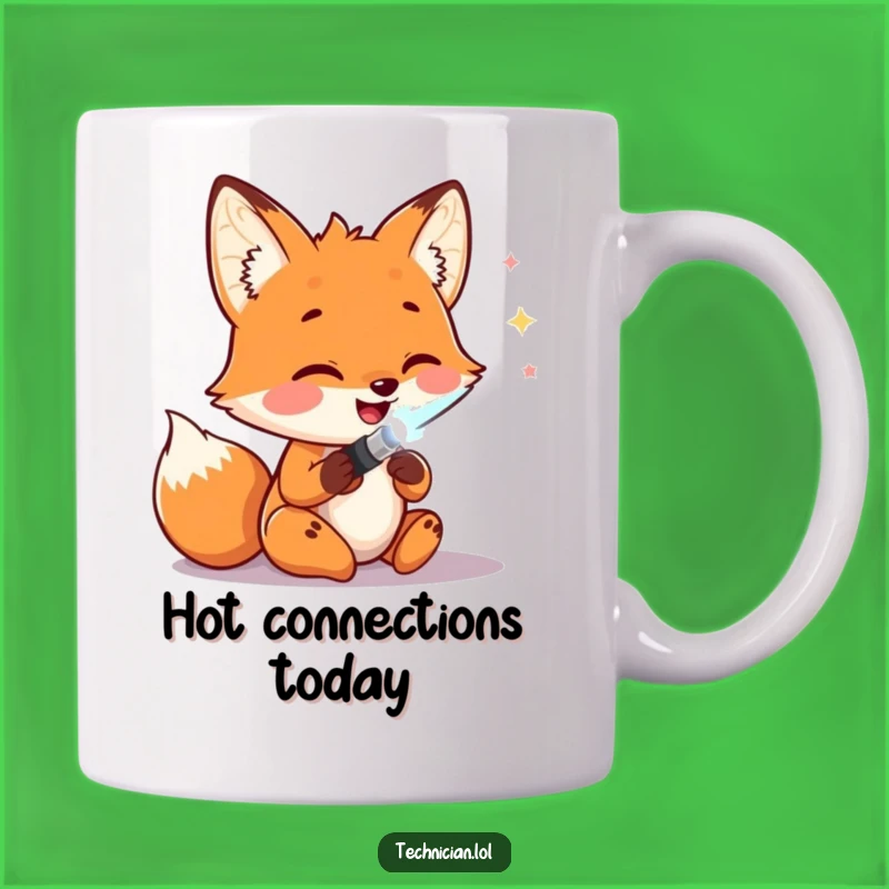 Funny Fox Welder Mug: Electrician Humor, Perfect Funny Gift For Tech Lovers