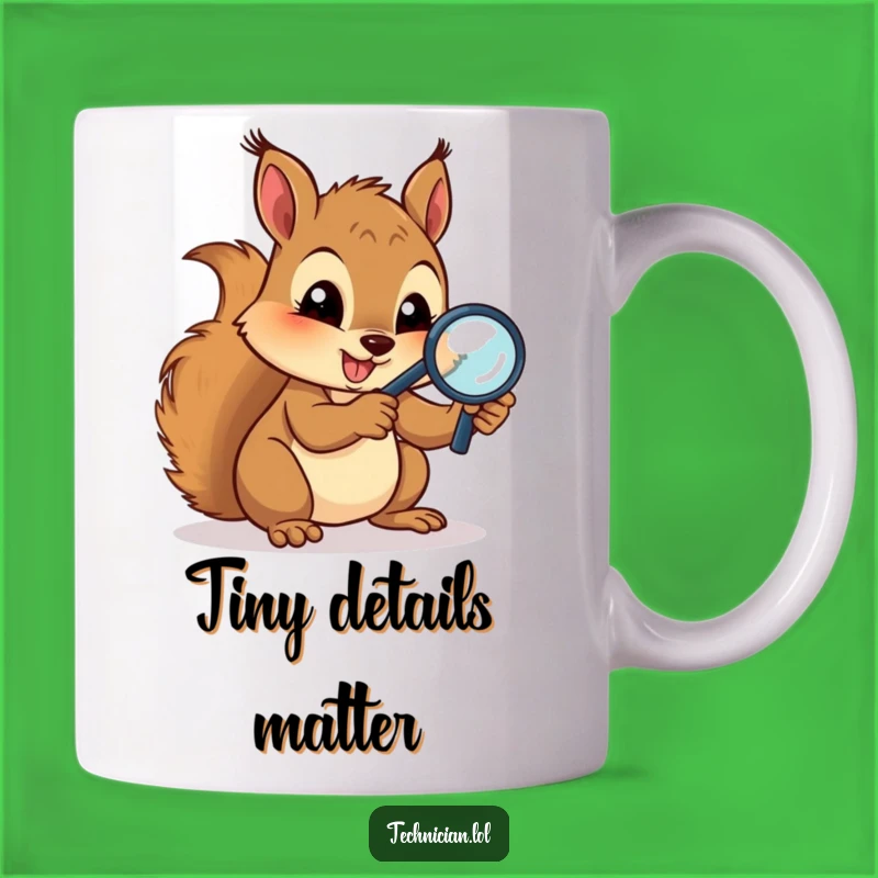 Funny Squirrel Circuits Mug: Tech Detective Humor, Perfect Funny Gift