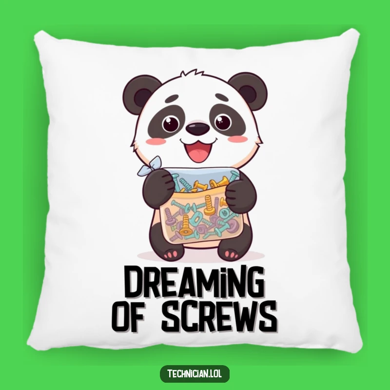 Funny Panda Screw Pillow: Cozy Comfort with a Proud Bear - The Ultimate Funny Gift!