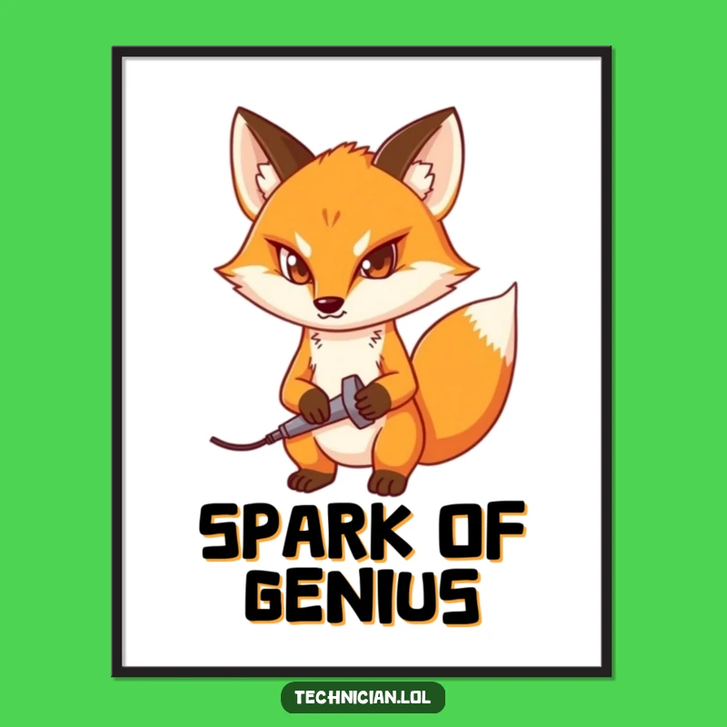 Funny Fox Digital Art: Instant Determination for Your Space