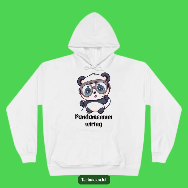 Funny Panda Welder Hoodie: Cozy comfort for the focused creator, a perfect funny gift!