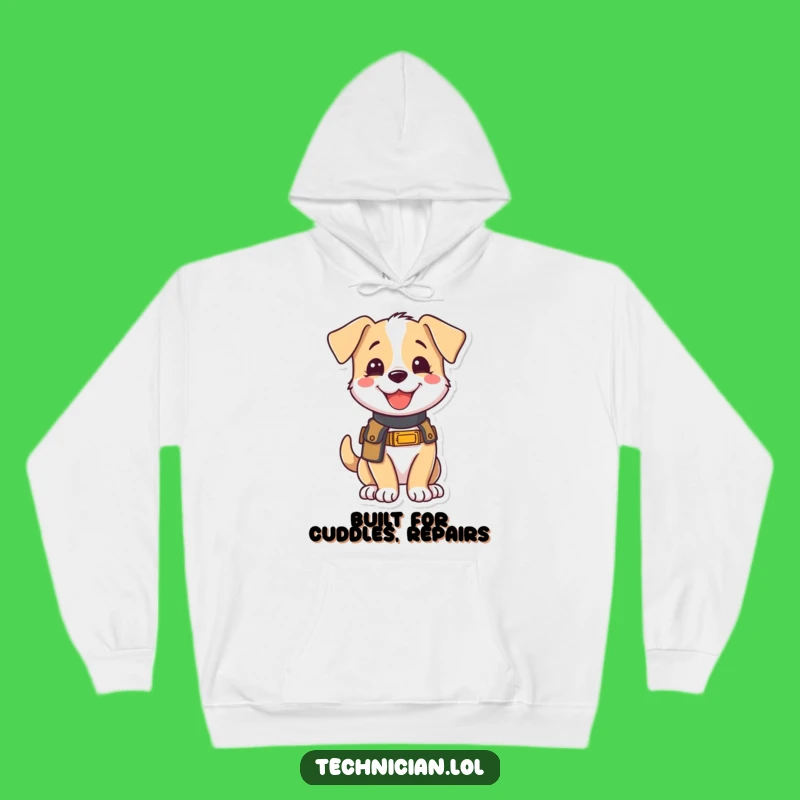 Funny Puppy Hoodie: Cozy DIY Companion, Ultimate Humorous Gift for Comfort and Cheer