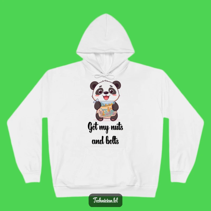 Funny Panda Screw Master Hoodie: Cozy Comfort with a Proud Bear - A Wonderful Funny Gift!