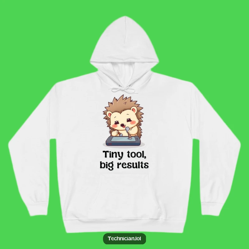 Funny Hedgehog Hammer Hoodie: Cozy Humor for Tech-Savvy Souls Gift