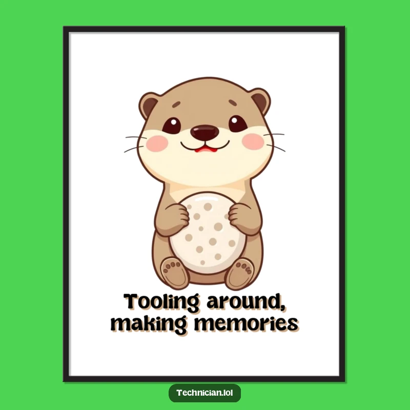 Free Printable Wall Art: Funny Otter Multitool, Humorous Downloadable Decor for Your Home