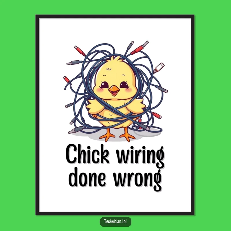 Free Printable Wall Art: Tangled Chick Chaos, Funny Downloadable Decor!