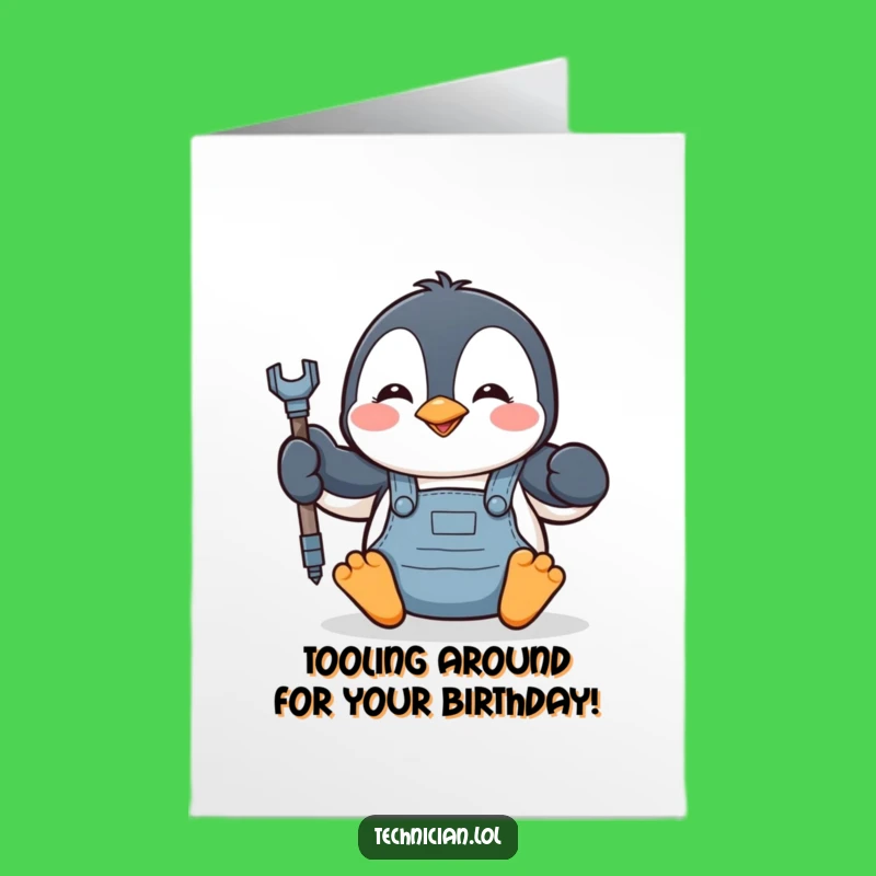 Free Printable Penguin Birthday Card: Funny Downloadable DIY Gift for Him!