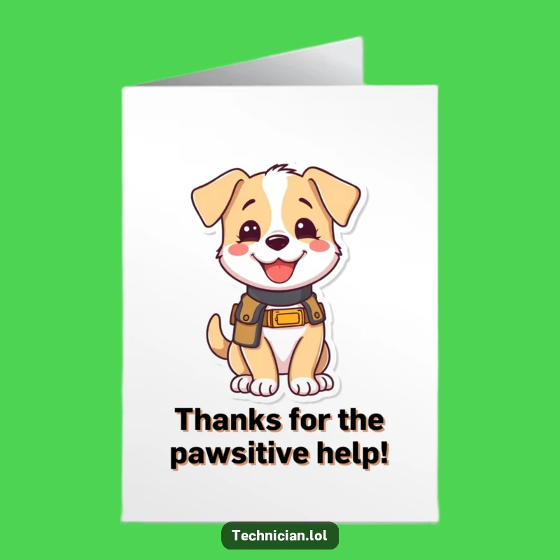 Free Printable Puppy Thank You Card: Funny Downloadable Gift for Kind Hearts
