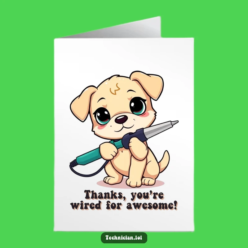Free Printable Puppy Thank You Card: Maker Appreciation Downloadable