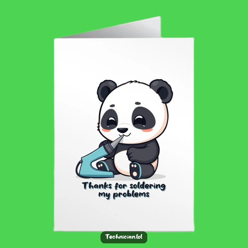 Free Printable Thank You Card: Panda Maker DIY Gift Downloadable Art