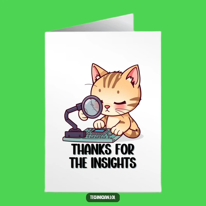 Thanks for the Insight! Free Printable Cat Card - DIY Gratitude!