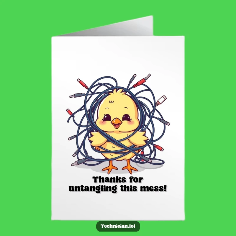 Free Printable Thank You Card: Chick Thanks for Help, Hilarious Downloadable Gift!