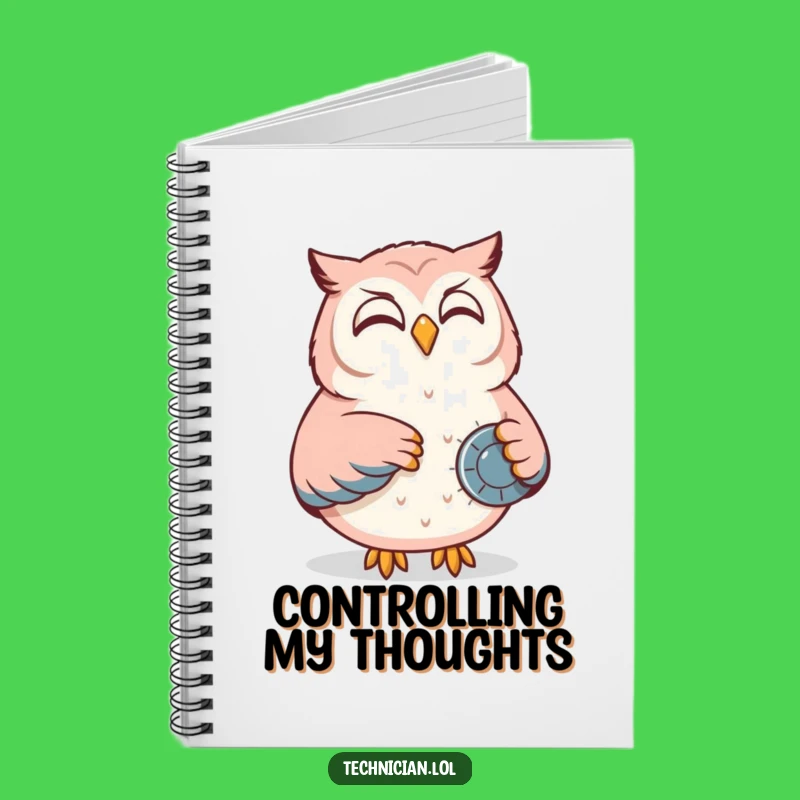 Funny Owl Control Panel Notebook: Jot Down Wise Plans, Hilarious Gift