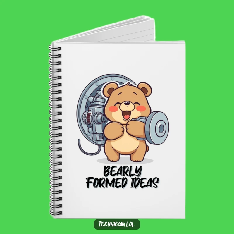Funny Bear Mechanic Notebook: Engineer's Joke Pad, Perfect Humorous Gift
