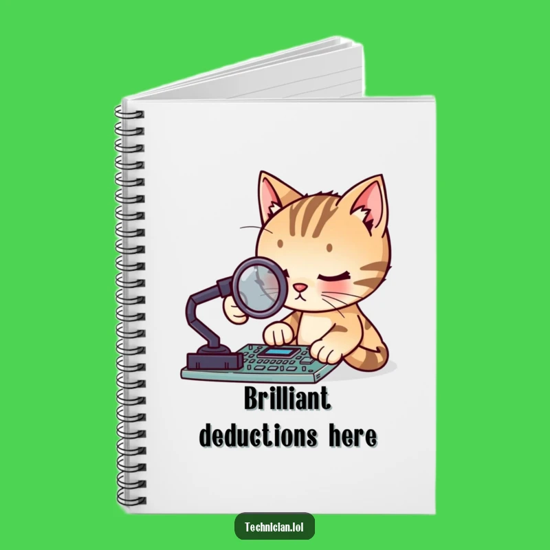 Funny Cat Circuit Board Notebook: Hilarious Tech Journal, Focused Feline Planner Gift