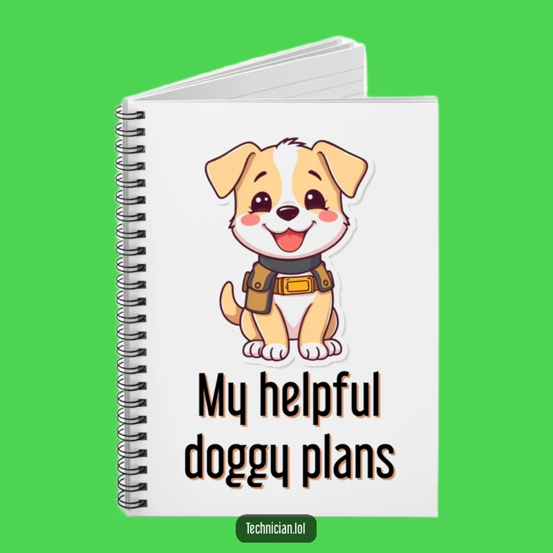 Funny Puppy Notebook: Eager Ideas Holder, Perfect Humorous Gift for Planners and Dreamers