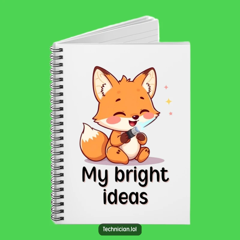 Funny Fox Soldering Notebook: Plan Your Projects, Creative Funny Gift