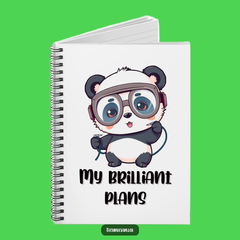 Funny Panda Welder Notebook: Plan your builds with this focused creator, a perfect funny gift!