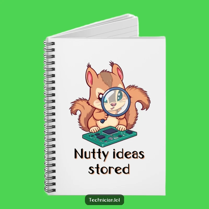 Funny Squirrel Engineer Notebook: Analyst's Joke Pad, Perfect Humorous Gift